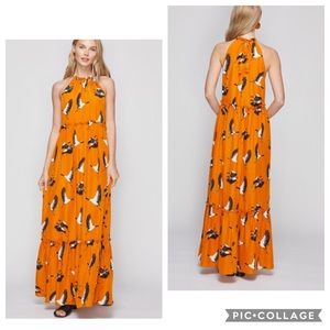 Roller Rabbit Flying Karma Tegan maxi dress XS